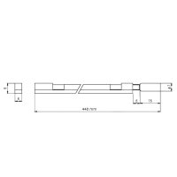-GD- Dragst�ng dubbelverkande 440 mm Elgitarr/Akke