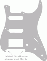 Pickguard USA White 3PLY Floyd HSS