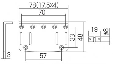 Gotoh 203B 4-strngars basstall Svart