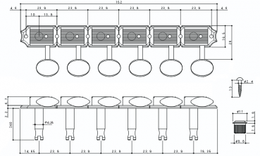 GOTOH Kluson SD91 Nickel