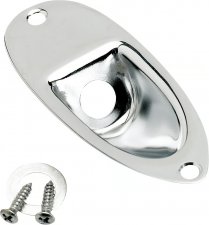 Fender Strata jackplatt krom