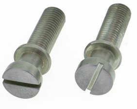 Faber Vintage style tailpiece studs, Inch, Aged Nickel