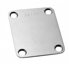 Callaham Stainless Steel Neck Plate and screws Satin Finish