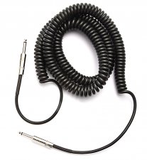 Guitar cable Dimarzio Coiled 9 m Black