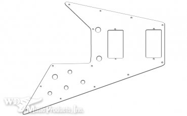 Plektrumskydd Flying V 3L Vitt USA 67RI