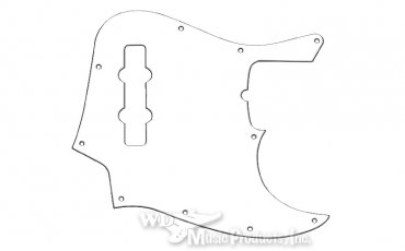 Plektrumskydd J-bas USA Vitt 3L American Standard