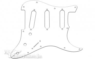 Pickguard USA Pre63 white 3PLY SSS