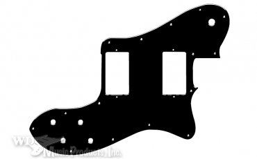 Pickguard Tele Deluxe USA Black Std HB