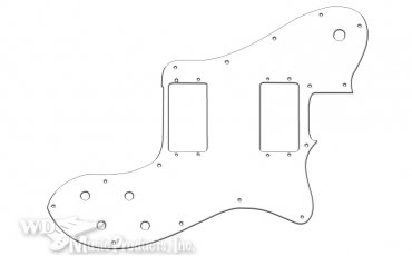 Pickguard Tele Deluxe USA White Std HB