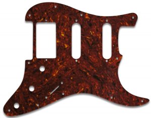 Plektrumskydd Strata USA  Tortoise Shell 4L HSS