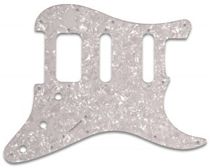 Plektrumskydd Strata USA Vit pearl HSS HB utan k�pa
