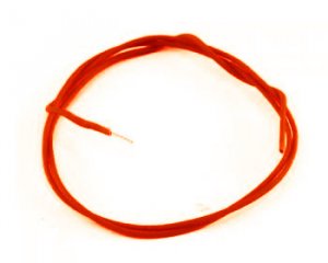 Gavitt Tygkl�dd vintagekabel r�d 1m