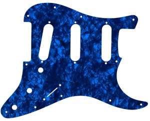 Plektrumskydd Strata USA Dark Blue Pearl SSS 3L
