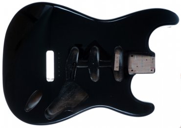 Hosco Strat Body Alder Black LEV MARS 2025