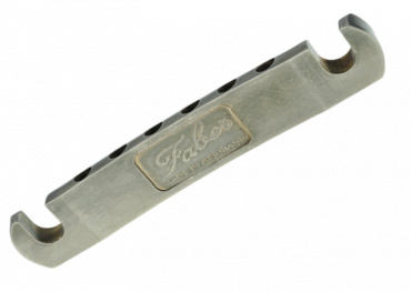 Faber� TP-'59 Vintage Spec ALU Stop Tailpiece Aged Nickel