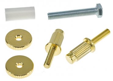 Faber '59 ABR-1 converter studs, 7mm/6-32inch, BRASS, Gold