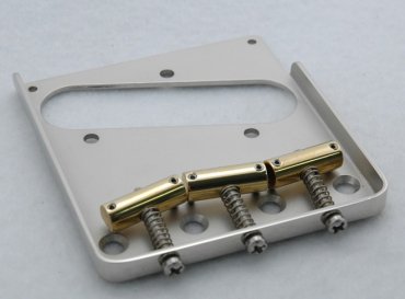 Callaham Vintage Tele Bridge Brass Compensated Saddles