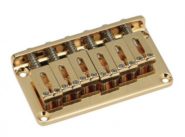 GOTOH HT Bridge steel saddles gold