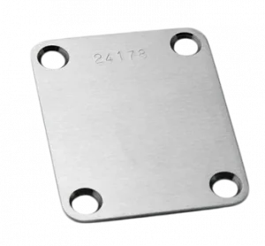 Callaham Stainless Steel Neck Plate and screws Satin Finish