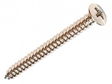 Skruv halsmontering 4 st Nickel