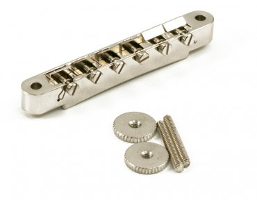 KLUSON ABR-1 BRIDGE WIRED BRASS SADDLES NICKEL (U.S. MADE)