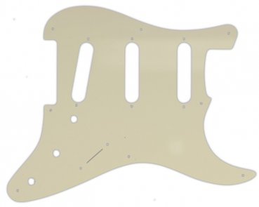 Pickguard USA 8-hole Parchment 1PLY SSS