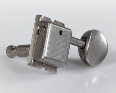 Faber Kluson style tuners, 6 in line, nickel aged