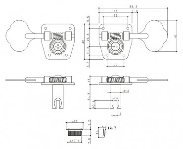 GOTOH GB29 basmekanik 4 i rad Nickel