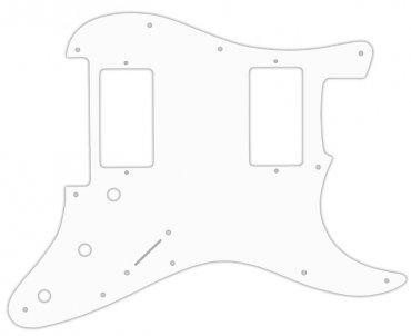 Pickguard USA White 3PLY HH Floyd