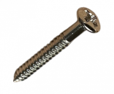 Skruv Stallmontering/Axelbandsknopp 3X25 5 st Nickel