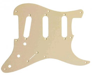 Hosco Strat 57 Pickguard Vintage White