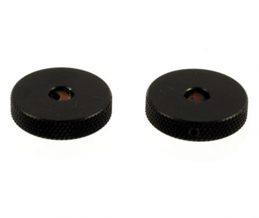 Allparts Jazzmaster Black Roller Knob Set (2 pcs)