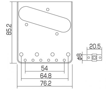 Wilkinson by Gotoh Telestall WT3 vridbara sadlar Nickel