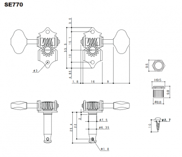 GOTOH SE770 3+3 Nickel