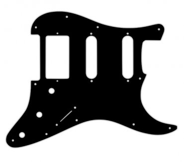 Pickguard USA Black 3PLY Floyd HSS