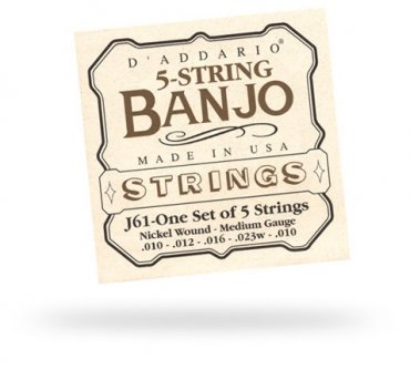 D'Addario Banjostr.5-S 010-023