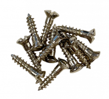 Skruv plektrumskydd USA 11 st Nickel Sprskruv