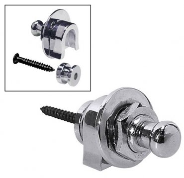 Boston Strap Locks. Set om 2. Krom