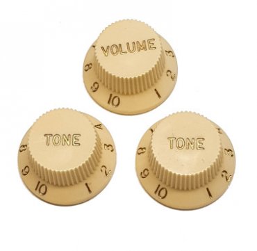 Strat Knob Set USA Cream