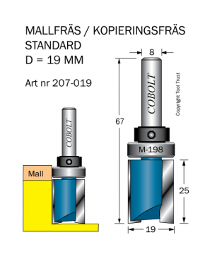 Mallfrs Hrdmetall D19 L25 utan bottenskr