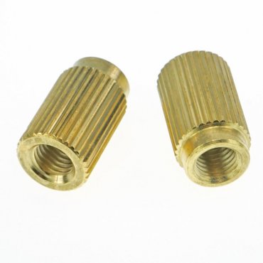 Faber 5/16-24 Inch Tailpiece Inserts (pair) Steel, gold plated,