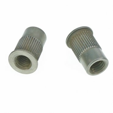 Faber 8mm metric Tailpiece Inserts (pair) Steel, aged nickel