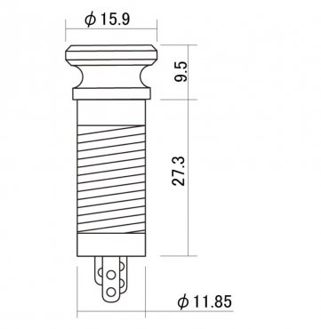 Jack Hylsa Axelbandsknopp Stereo Japan