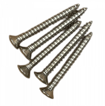 Skruv Stallmontering/Axelbandsknopp Japan 3X25 5 st Nickel