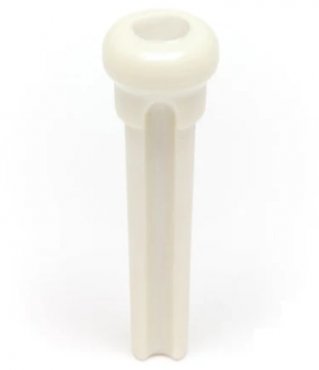 TUSQ Presentation Bridge Pins 4mm White / M.O.P. Dot (6 Pcs)