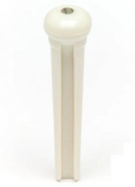 TUSQ Traditonal Bridge Pins 2mm White / Paua Dot (6 Pcs)