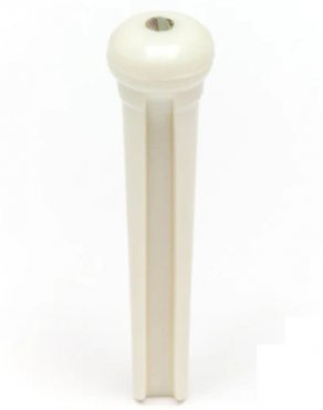 TUSQ Traditonal Bridge Pins 2mm White / Paua Dot (6 Pcs)
