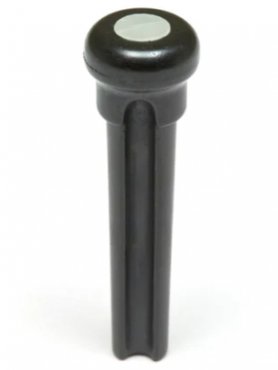 TUSQ Presentation Bridge Pins 4mm Black / M.O.P. Dot (6 Pcs)