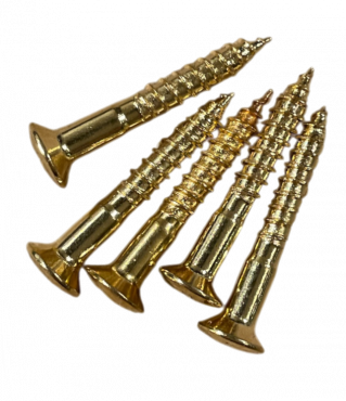 Skruv Stallmontering 3.5X25 5 st Guld