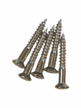 Skruv Stallmontering 3.5X25 5 st Nickel